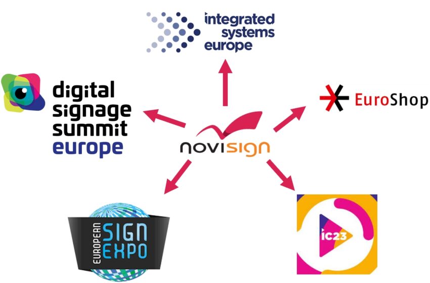 NoviSign – Digital Signage Aussteller auf grossen Messen weltweit