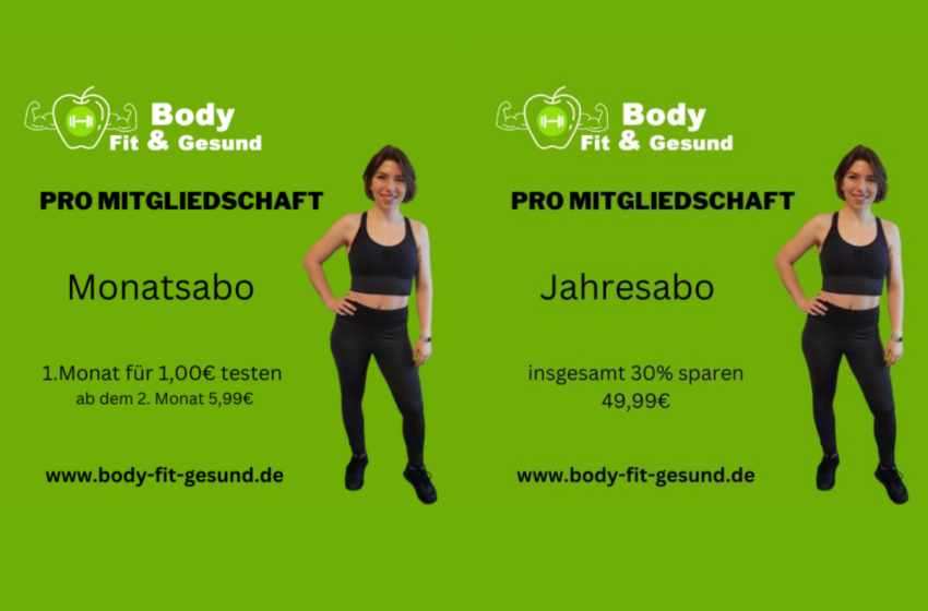  Body Fit & Gesund Fitness APP  beliebt durch Vielfalt und Insider Angebote