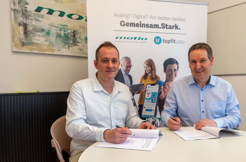  BGM-Dienstleister Topfit GmbH und Motio Verbundgesellschaft mbH schließen strategische Partnerschaft