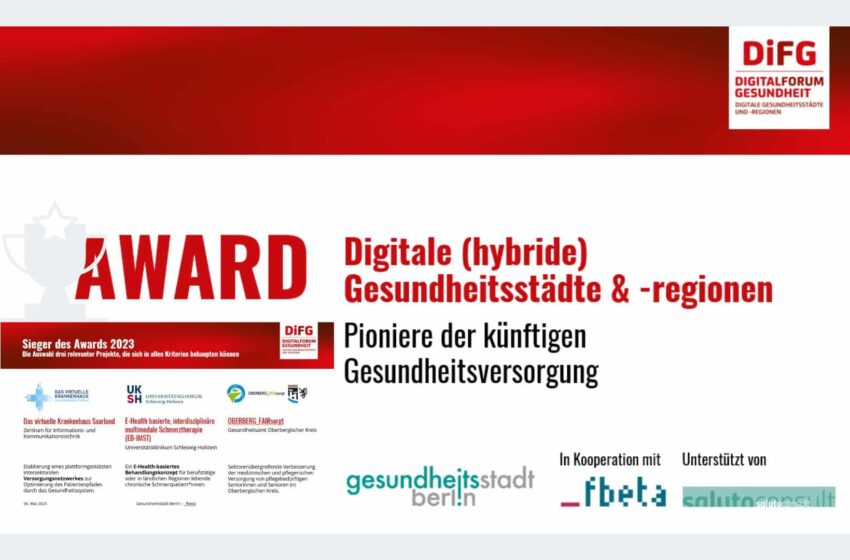  Gesundheitsstadt Berlin verleiht Award „Digitale Gesundheitsstädte und -regionen“