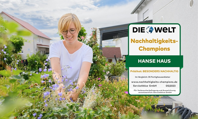  Hanse Haus von ServiceValue und DIE WELT erneut als Nachhaltigkeits-Champion ausgezeichnet