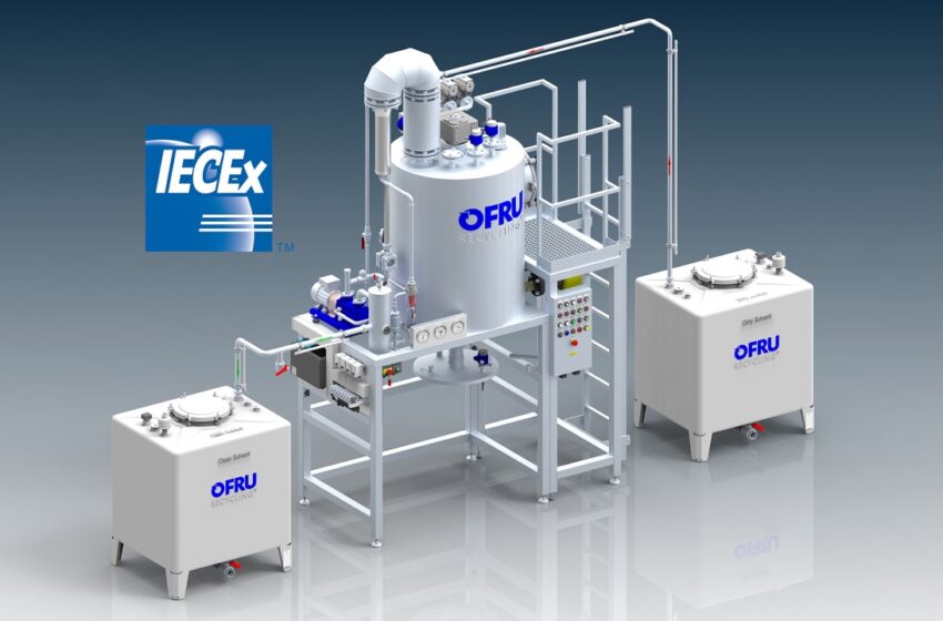  Innovation im Umweltschutz: OFRU Recyclinganlagen für Lösungsmittel erhalten IECEx-Zertifizierung