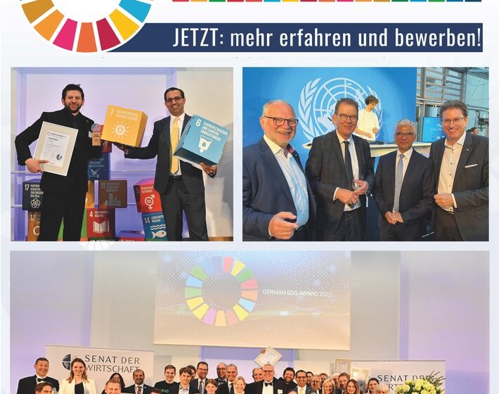  Bewerbungsstart SDG-Award 2023 – Offizielle Partnerschaft mit der UN-Organisation UNIDODer Nachhaltigkeitspreis geht in die nächste Runde